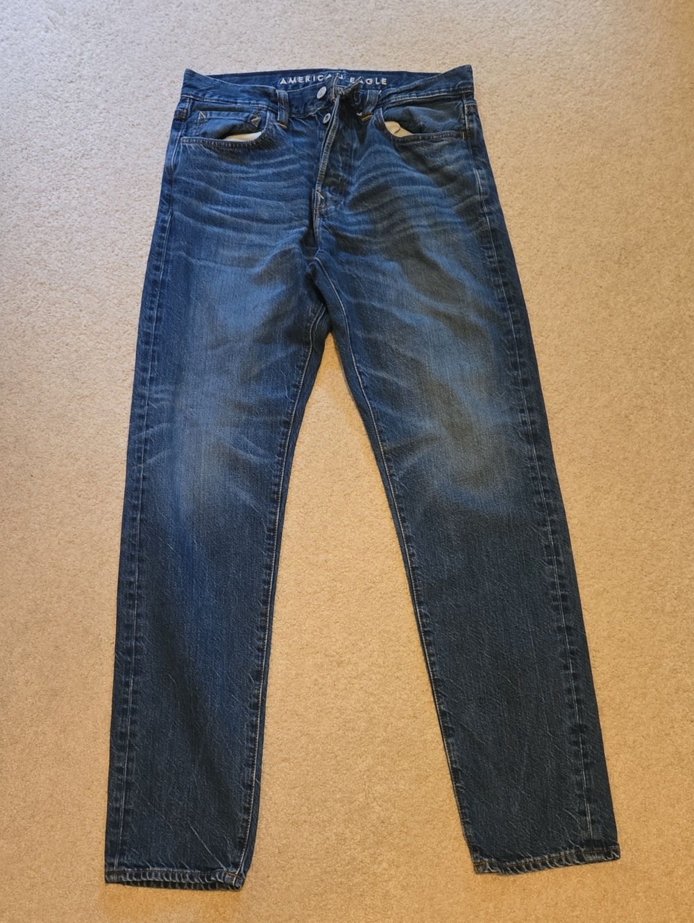 American Eagle Men's 29 X 32 Athletic Fit Button Fly Jeans